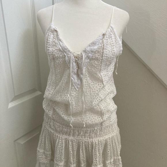 Sunday st tropez worth 250 White Eyelet Lace Dress - Picture 1 of 4